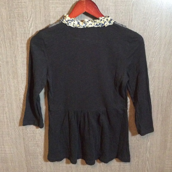 Anthropologie Deletta Printed Tuxedo Tee - Picture 4 of 6